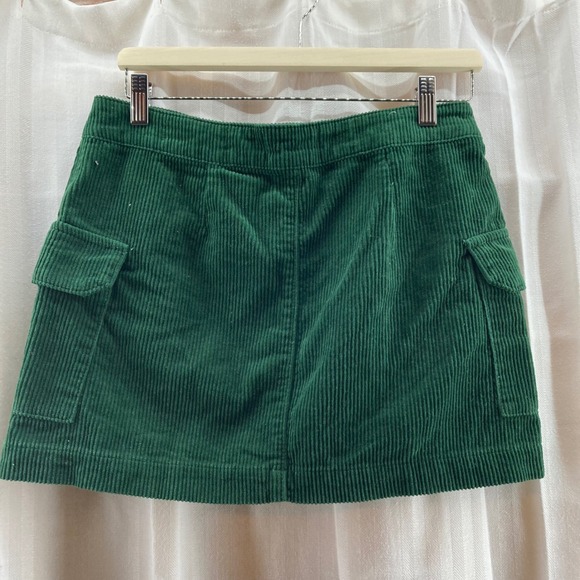 Cotton On Cord Utility Skirt Deep Green Cargo Pocket Mini 6 Streetwear Casual - Picture 2 of 7